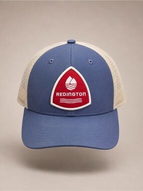 Redington Badge  Blue Trucker Snapback Hat Breathable Adjustable Men’s One Size